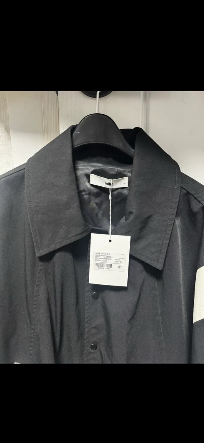 무료배송) 밀로 나일론 바시티 자켓 블랙 L size 상품이미지2