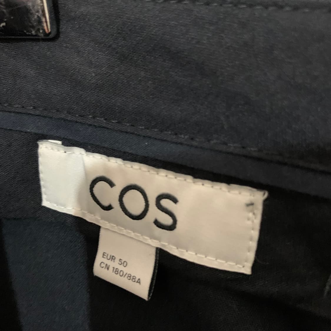 34인치 COS 코스 원턱 린넨 세미 와이드 팬츠 바지 상품이미지4