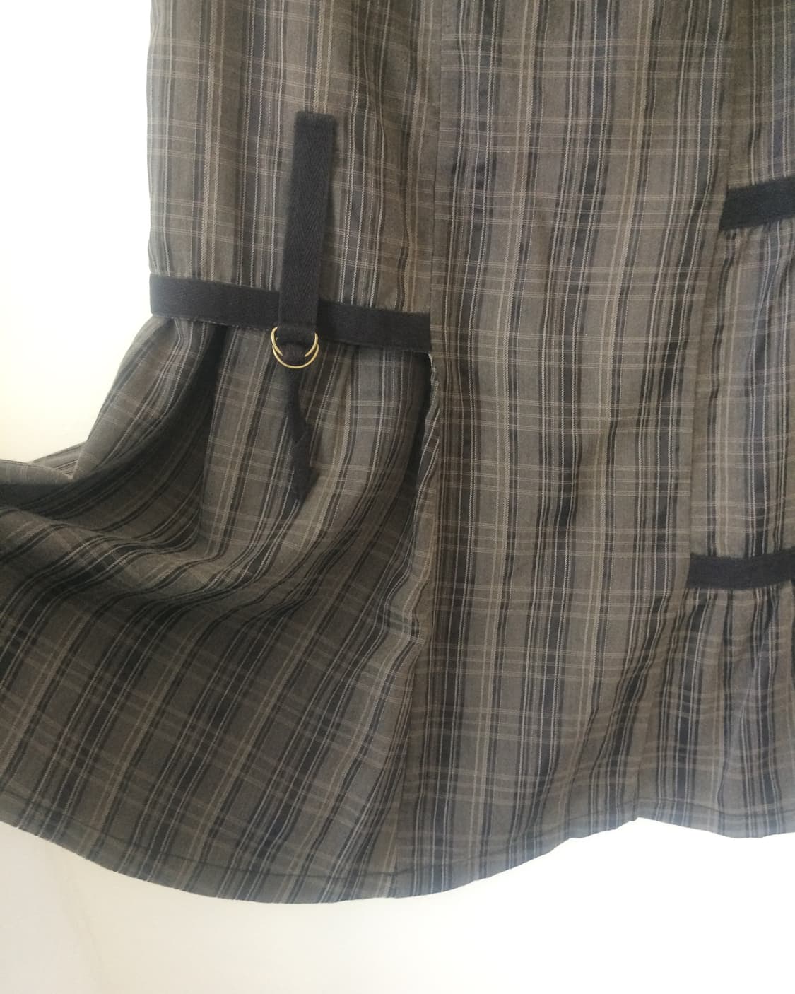 Belted point check pattern skirt 상품이미지5