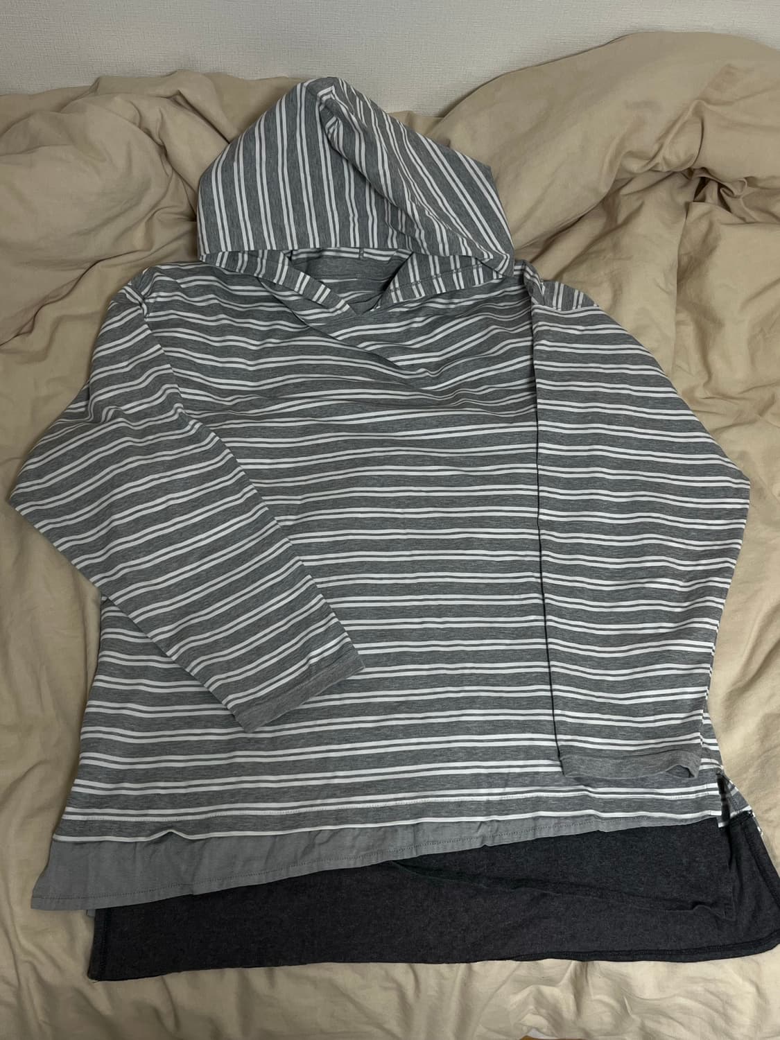 alexander Lee Chang 그런지 스트라이프 후디 롱슬리브 상품이미지1