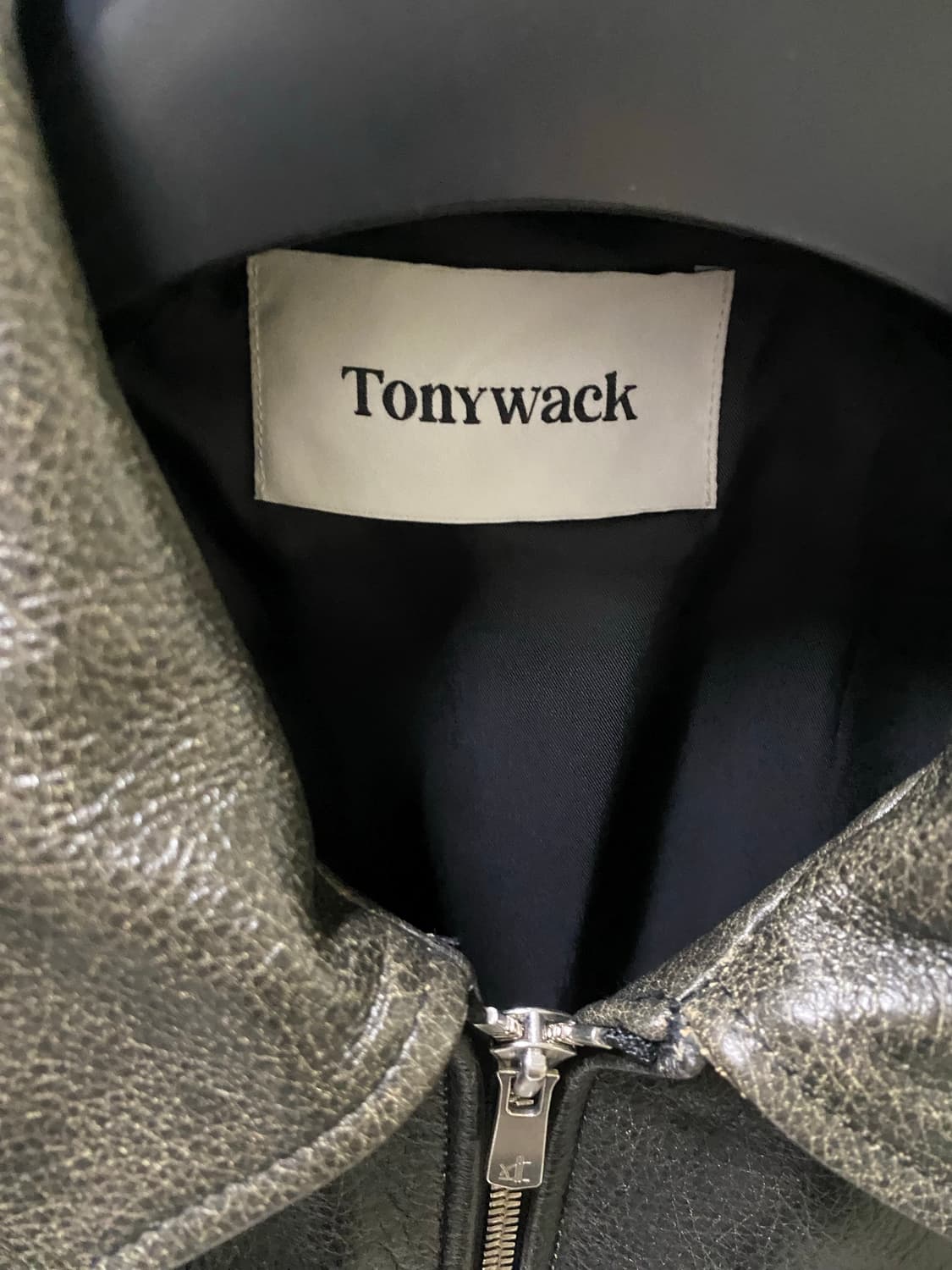 토니웩 25FW 레더 체스트집 자켓 L 상품이미지5