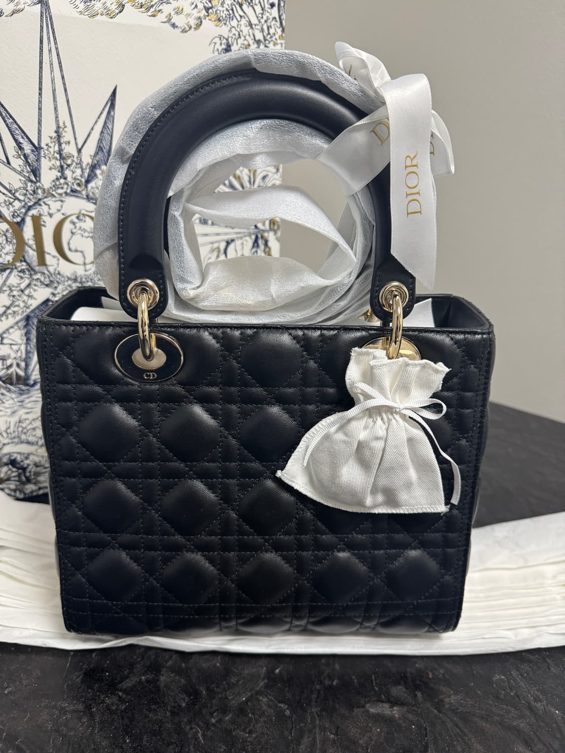 디올 레이디백 미디엄 새상품 상품이미지3