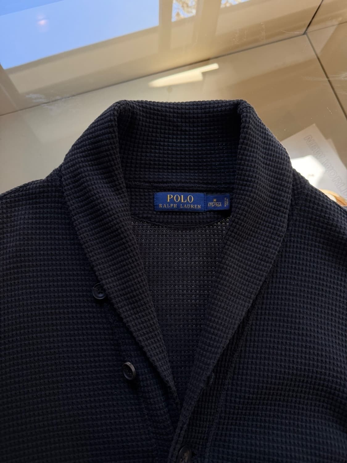 폴로 랄프로렌 와플 패브릭 숄칼라 가디건 100 상품이미지7