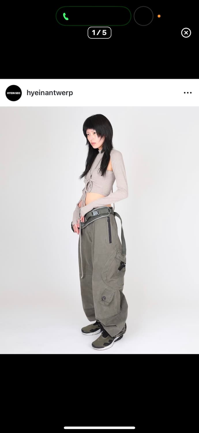 혜인서 밀리터리 카고팬츠 블랙 1 상품이미지1