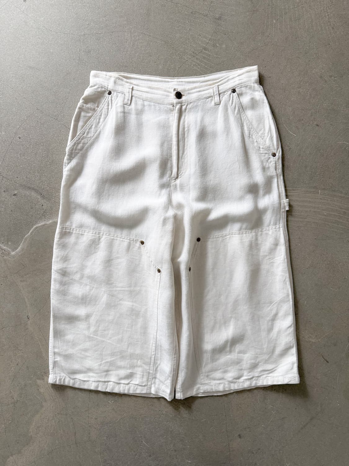 DKNY Linen Double Knee Shorts  상품이미지1