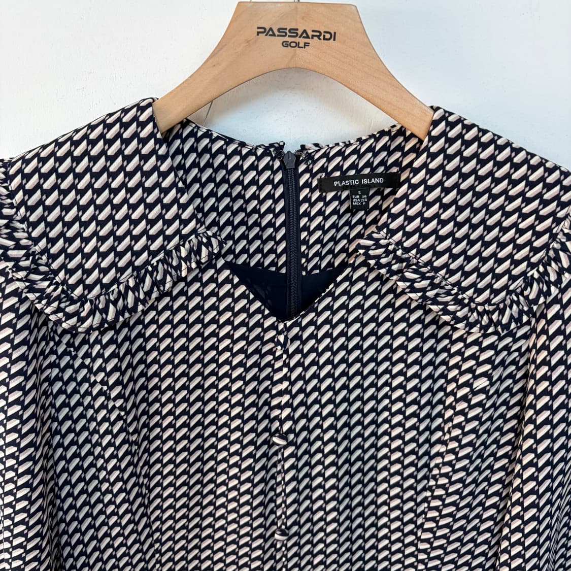 플라스틱 아일랜드 패턴 롱 원피스 상품이미지4