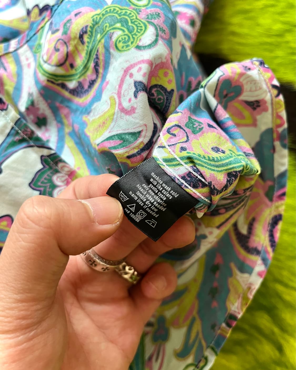 2000s SeanJohn Paisley Pattern Big Shirt 상품이미지8