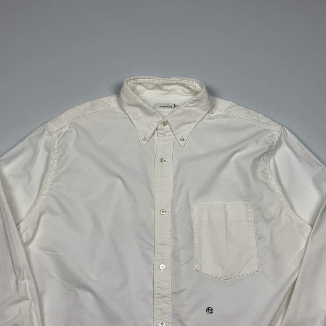(105) 나나미카 버튼다운 윈드 셔츠 화이트 상품이미지3
