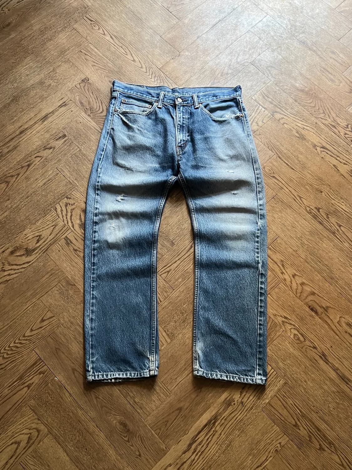 [34]리바이스 505 빈티지 데미지드 워싱 데님 팬츠 상품이미지1