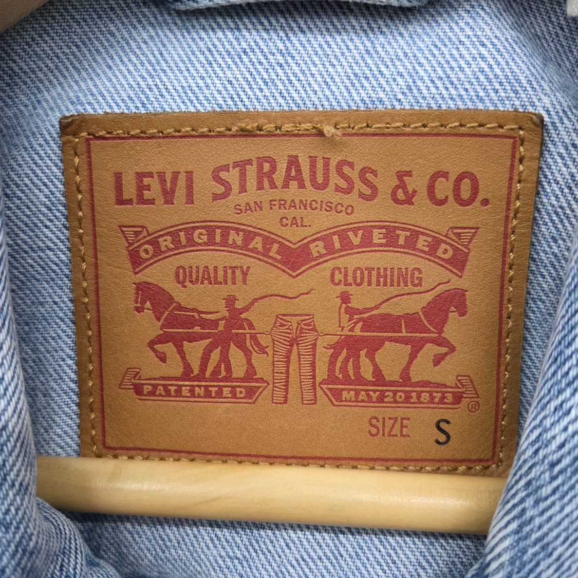 리바이스 데님 청자켓 남S 상품이미지5