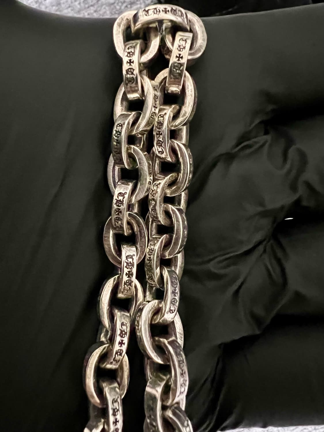 크롬하츠 페이퍼체인  라지 8인치 팔찌 상품이미지8