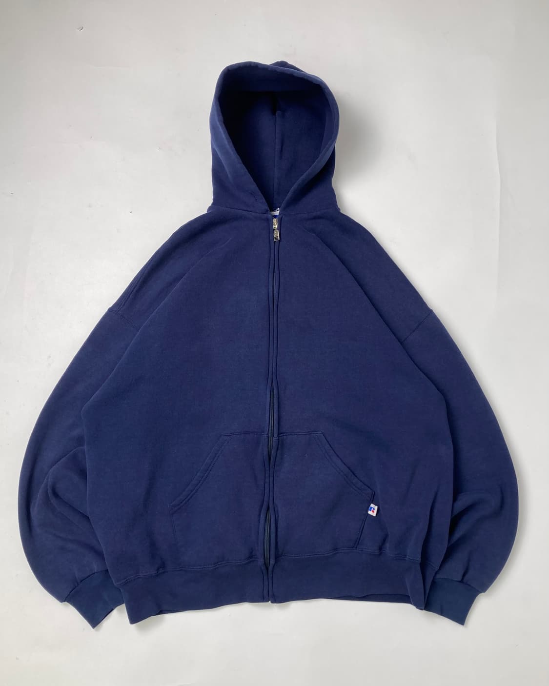 90s Russell Zip Up Hoodie (navy) 상품이미지1