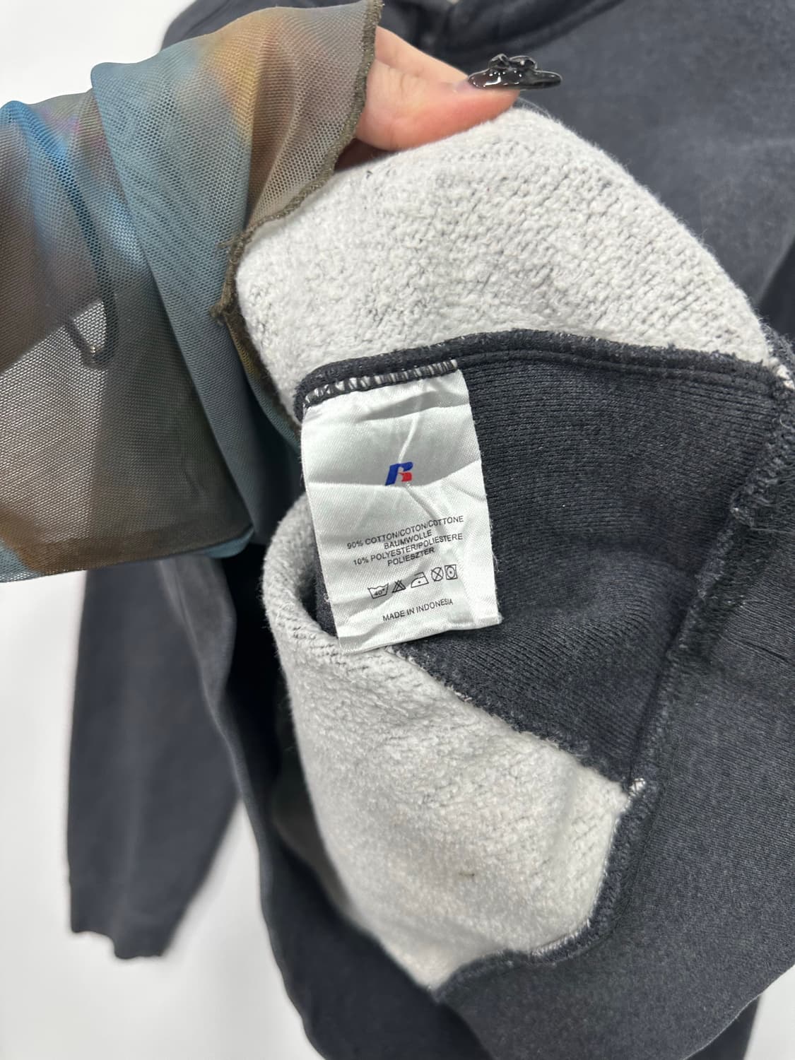 러셀 그레이 후드티 상품이미지3