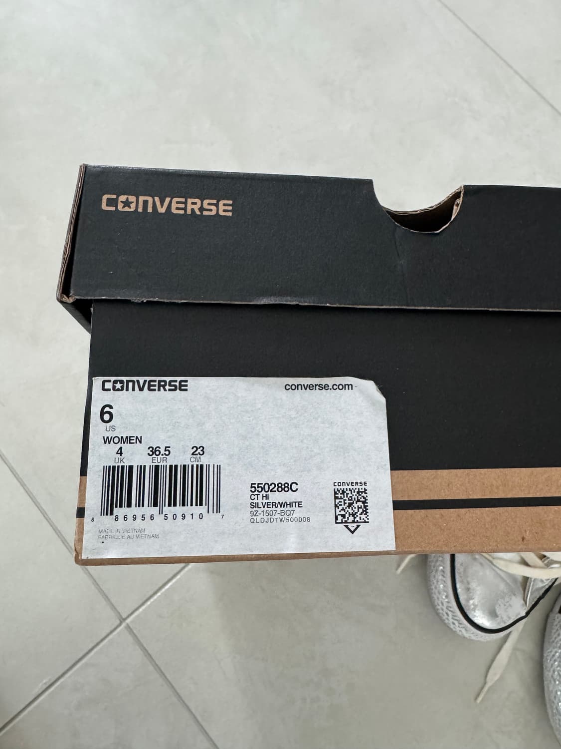 컨버스 척테일러 실버 HI 550288C 상품이미지2