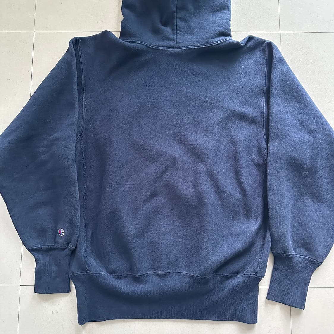 90s 챔피온 리버스위브 네이비 후드티 (M) MADE IN USA 상품이미지7