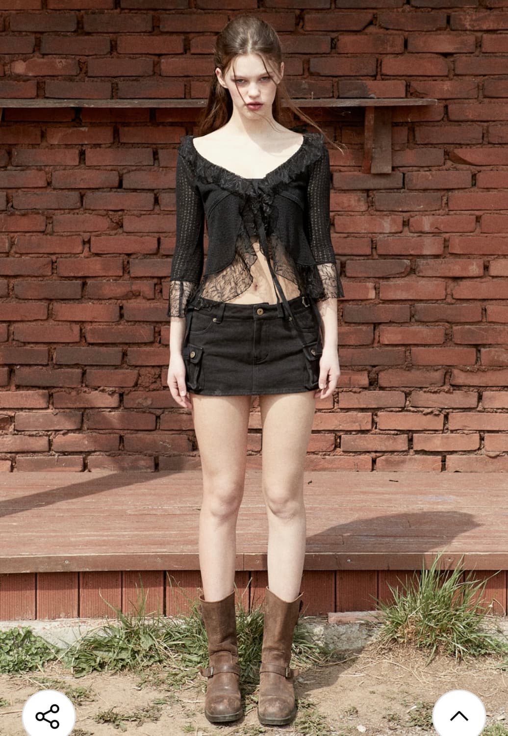 페인오어플레져 DAHLIA CARDIGAN_black 상품이미지1