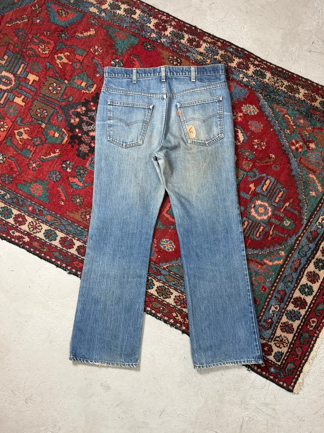 80's USA 빈티지 리바이스 517 오렌지탭 체인스티치 상품이미지4