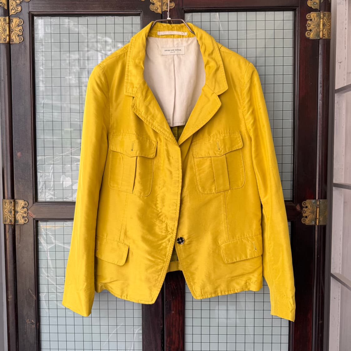 드리스 반 노튼 실크 블레이저 상품이미지4