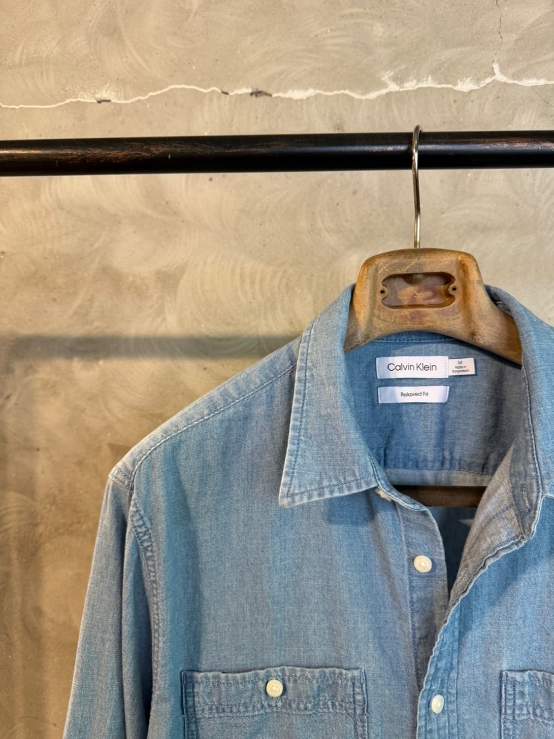 캘빈클라인 샴브레이 셔츠 100 상품이미지6