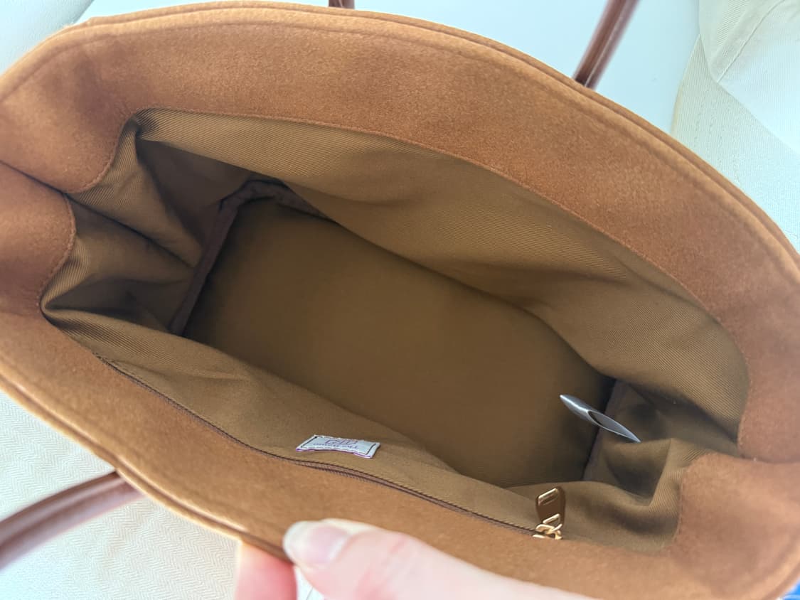 the reum 제인25 스웨이드백 카멜색 상품이미지6