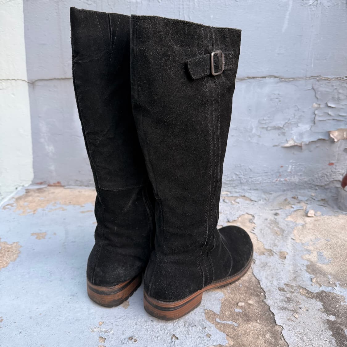 스웨이드 블랙 롱부츠 270 상품이미지2