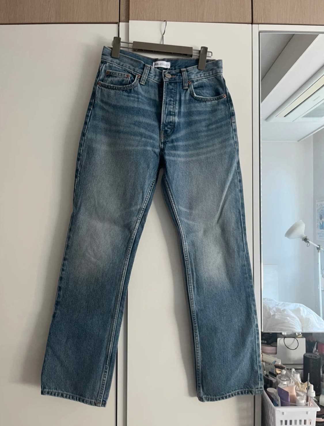 (새상품)ZARA 데님 청바지 EUR 36 스트레이트 상품이미지2