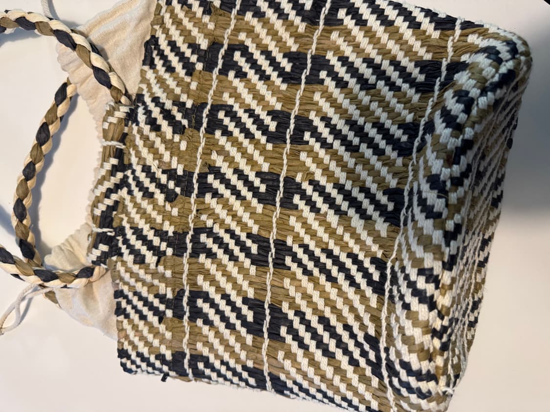 자라 zara 라탄소재 토트백 상품이미지4