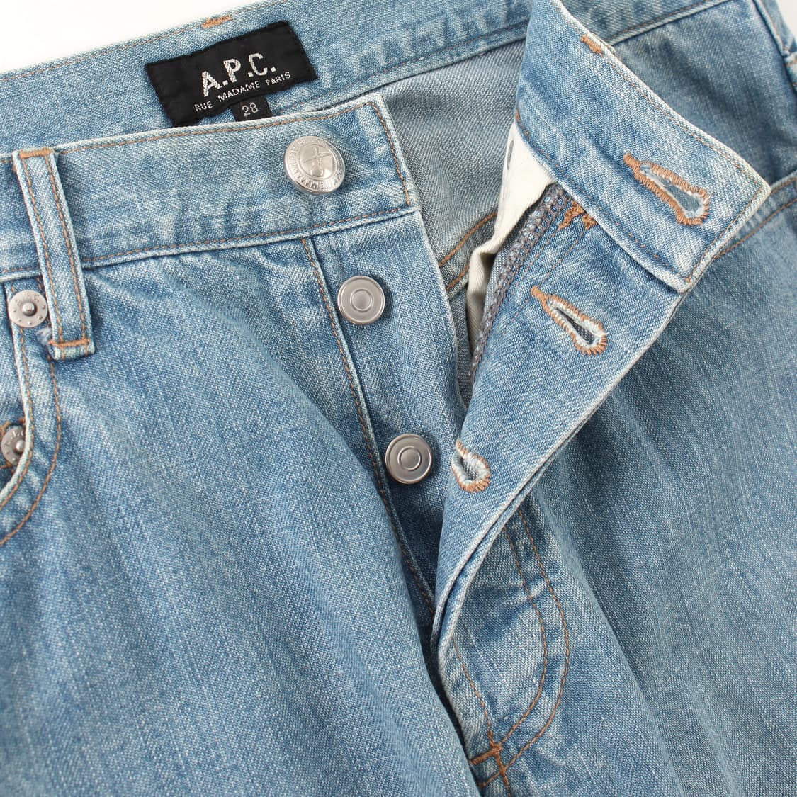 아페쎄 A.P.C Rue Madame 연청 데님 청바지 팬츠 상품이미지4