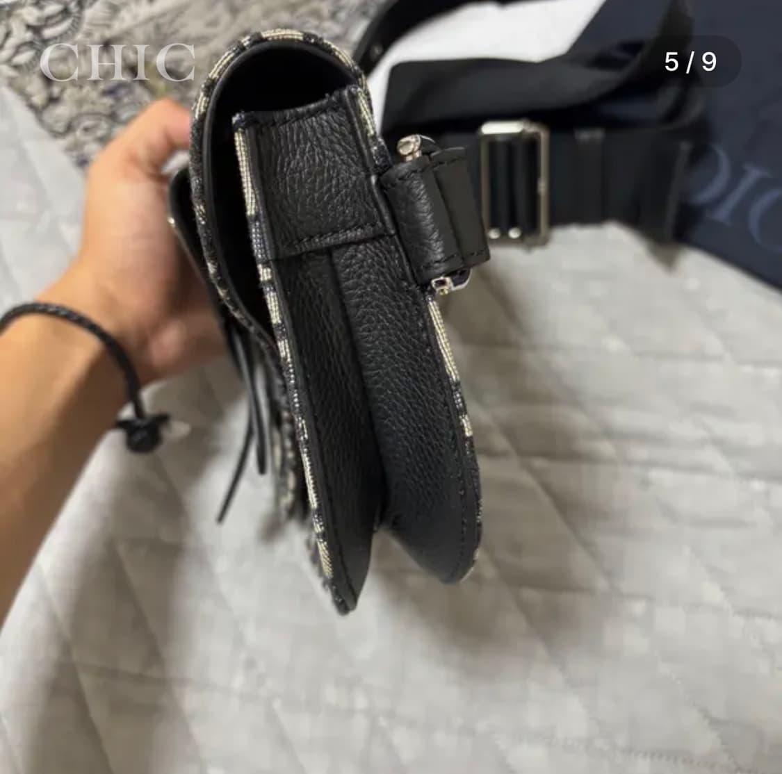 디올 오블리크 새들 파우치 백 (한정판) 상품이미지5