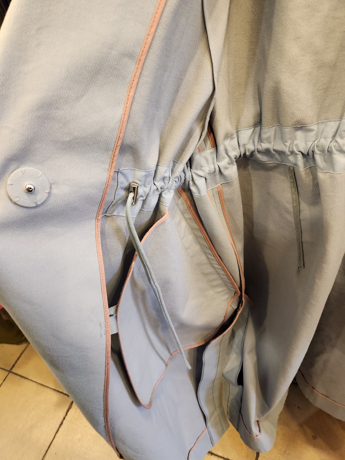 MINE 마인 하늘색 롱코트 상품이미지8