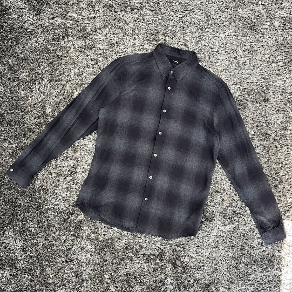 띠어리 남성 체크 셔츠 (M) 상품이미지1