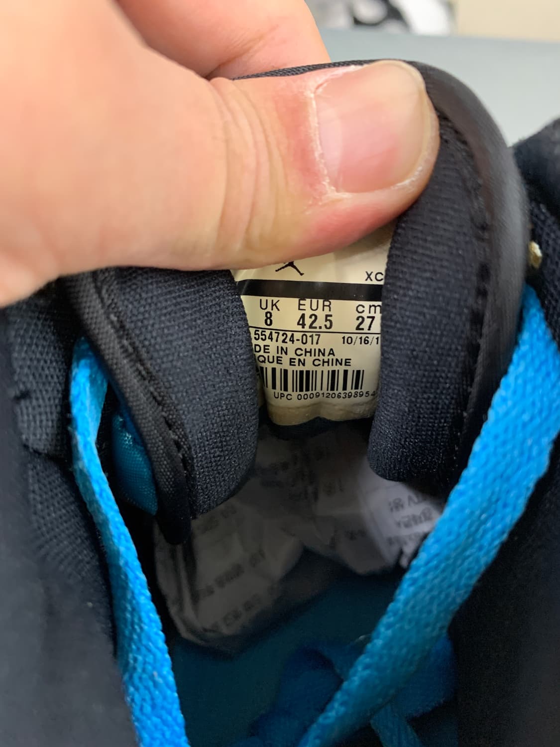 나이키 에어 조던 1 미드 파우더 블루 270 상품이미지9