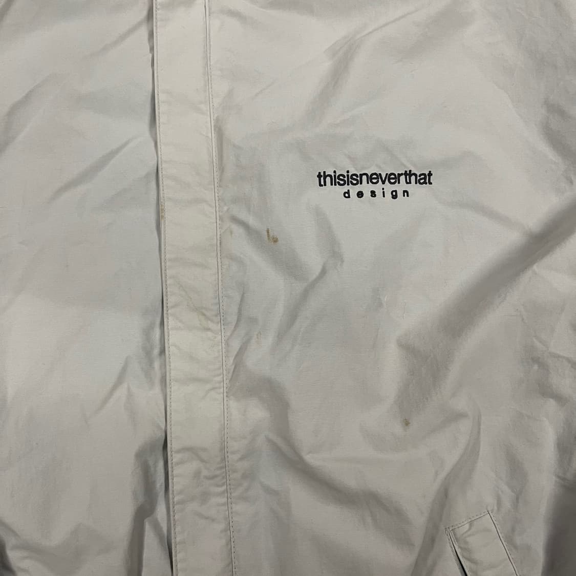 [정품/XL] 디스이즈네버댓 바람막이 자켓 아이보리 b19 상품이미지9