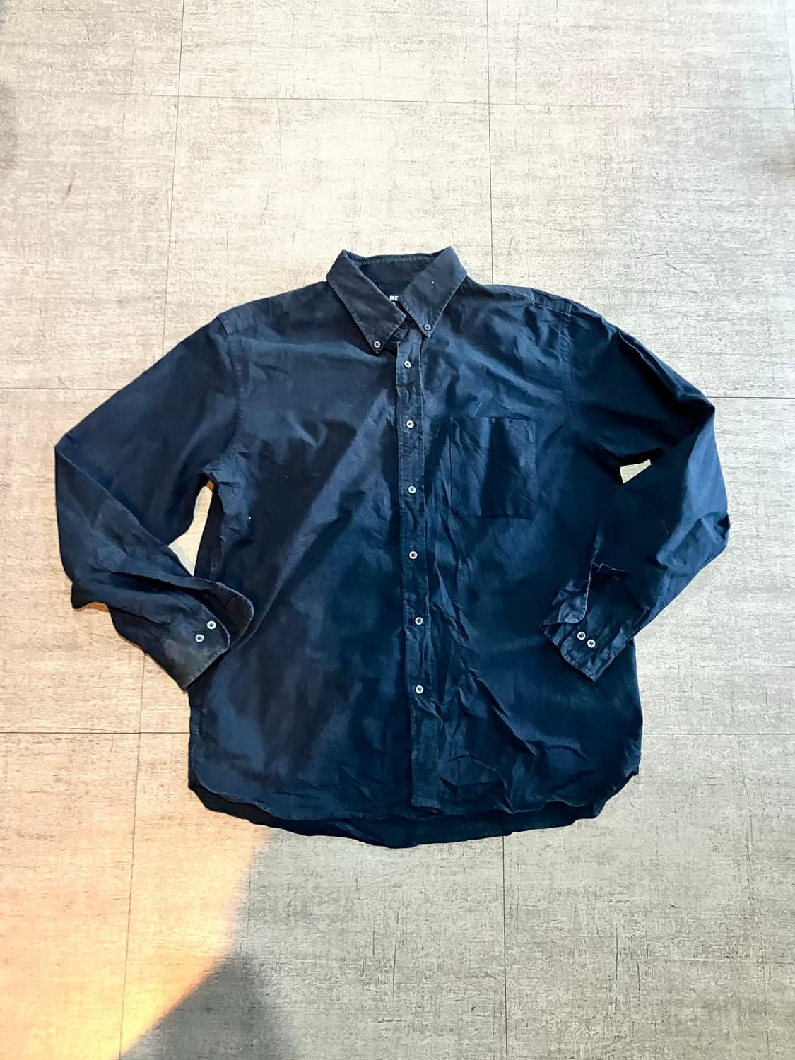 Uniqlo 유니클로 올드스쿨아메카지 혁오풍 셔츠 네이비 상품이미지1