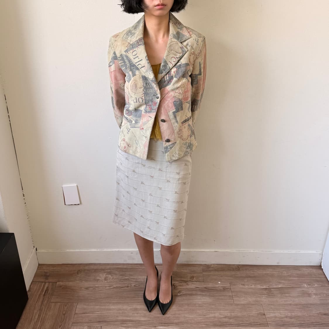 버버리 멀티로고 스커트 상품이미지1