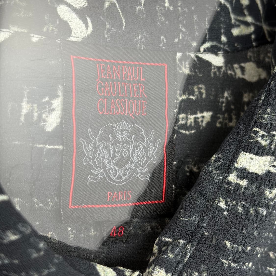 장폴고티에 레터링 패턴 셔츠 상품이미지3