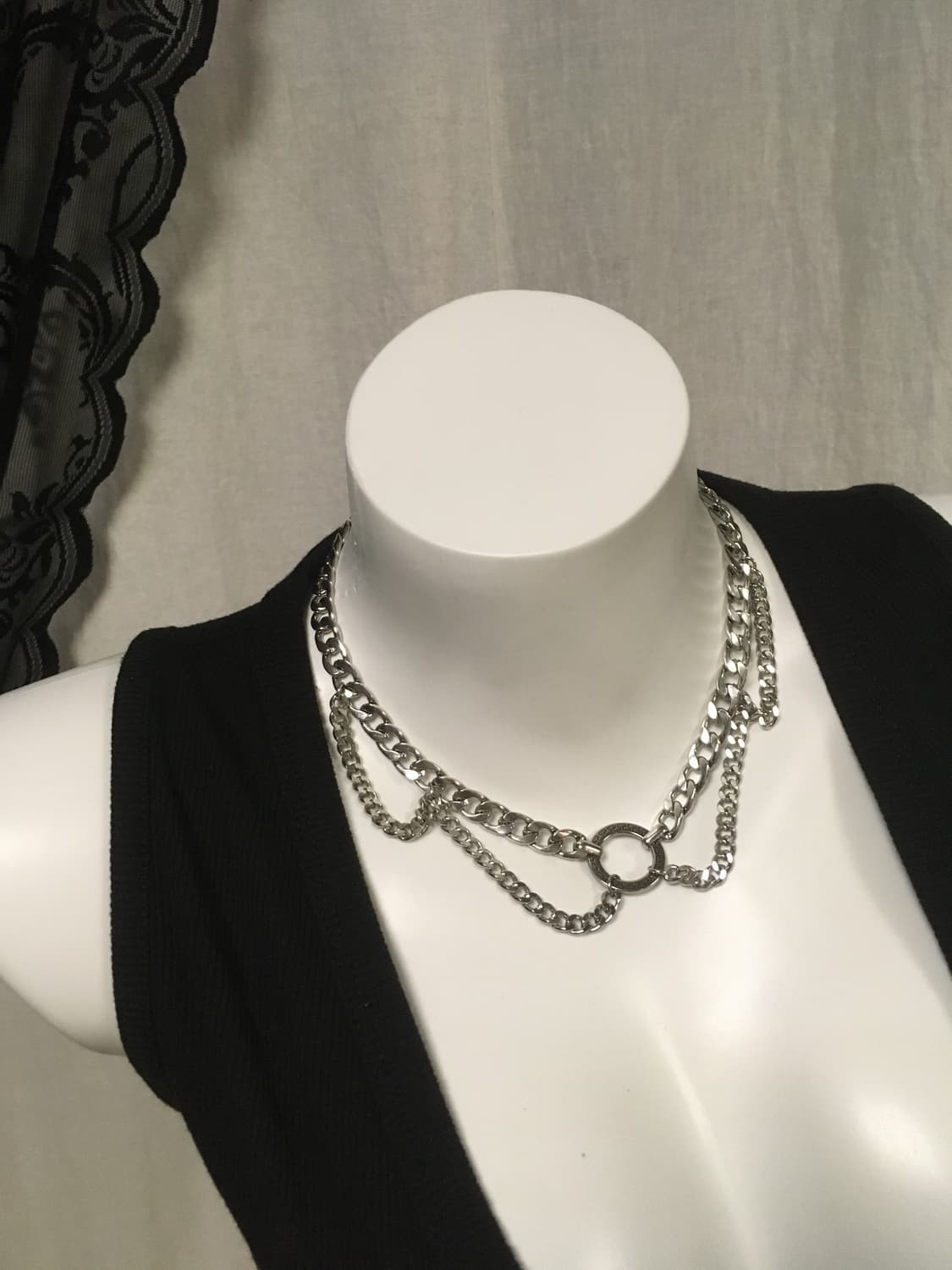 SIMPLE CHAIN CAPE NECKLACE 상품이미지1