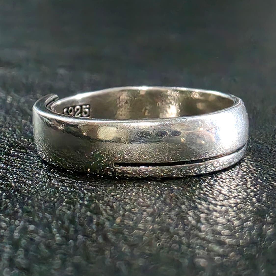 Latitude 실버 남자 엔틱 빈티지 기하학 지도 좌표 반지 상품이미지2