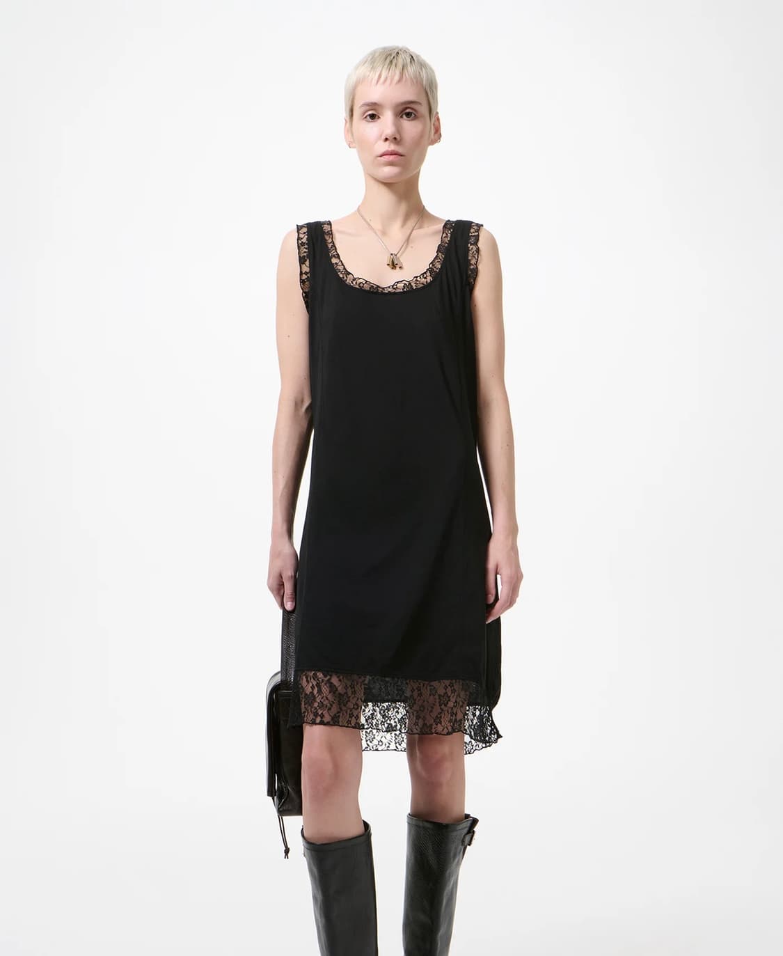 [34,36]아워레가시 26ss DAWN 레이스 드레스/블랙 상품이미지1