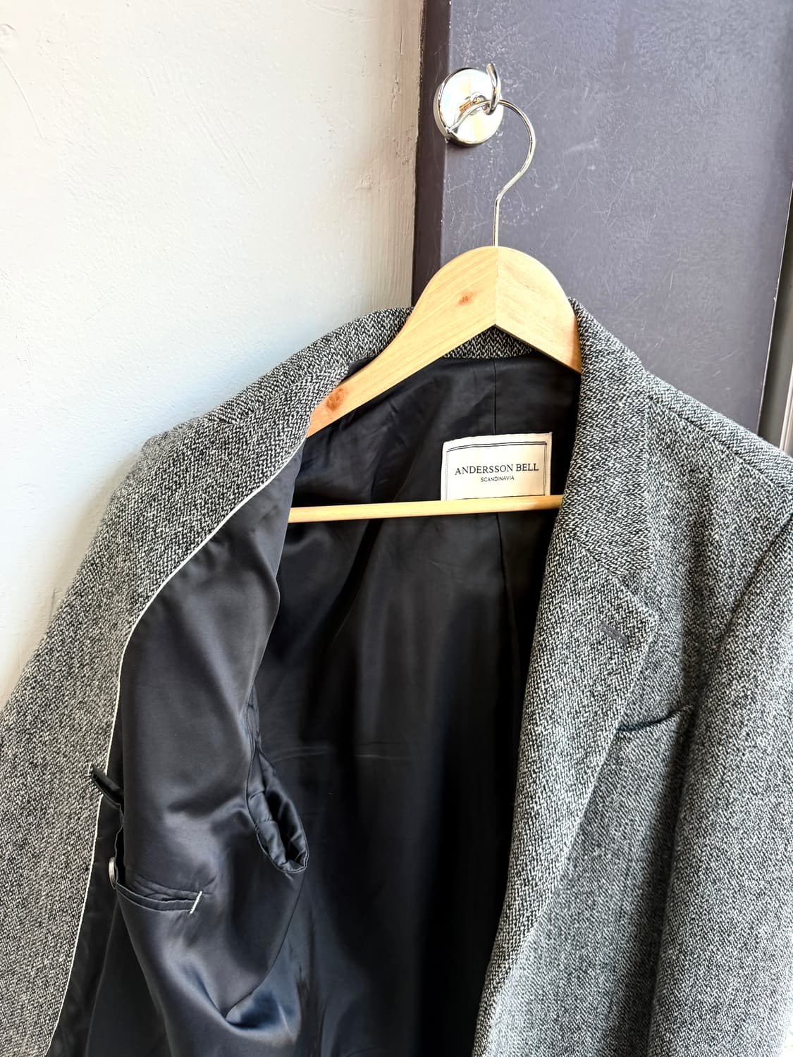 L/ 앤더슨벨 해링본 싱글 코트 상품이미지6