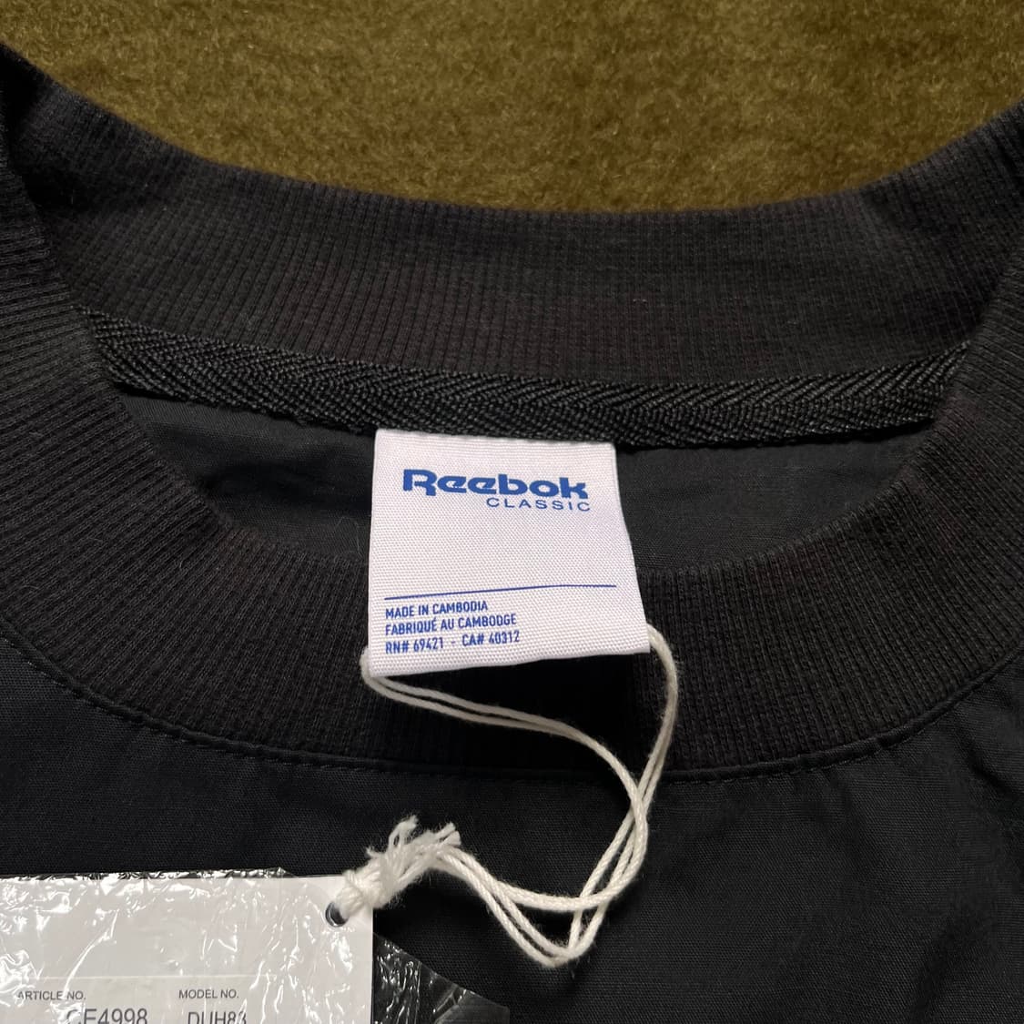 Reebok(일본판) 우븐 맨투맨 (실측확인) 상품이미지4