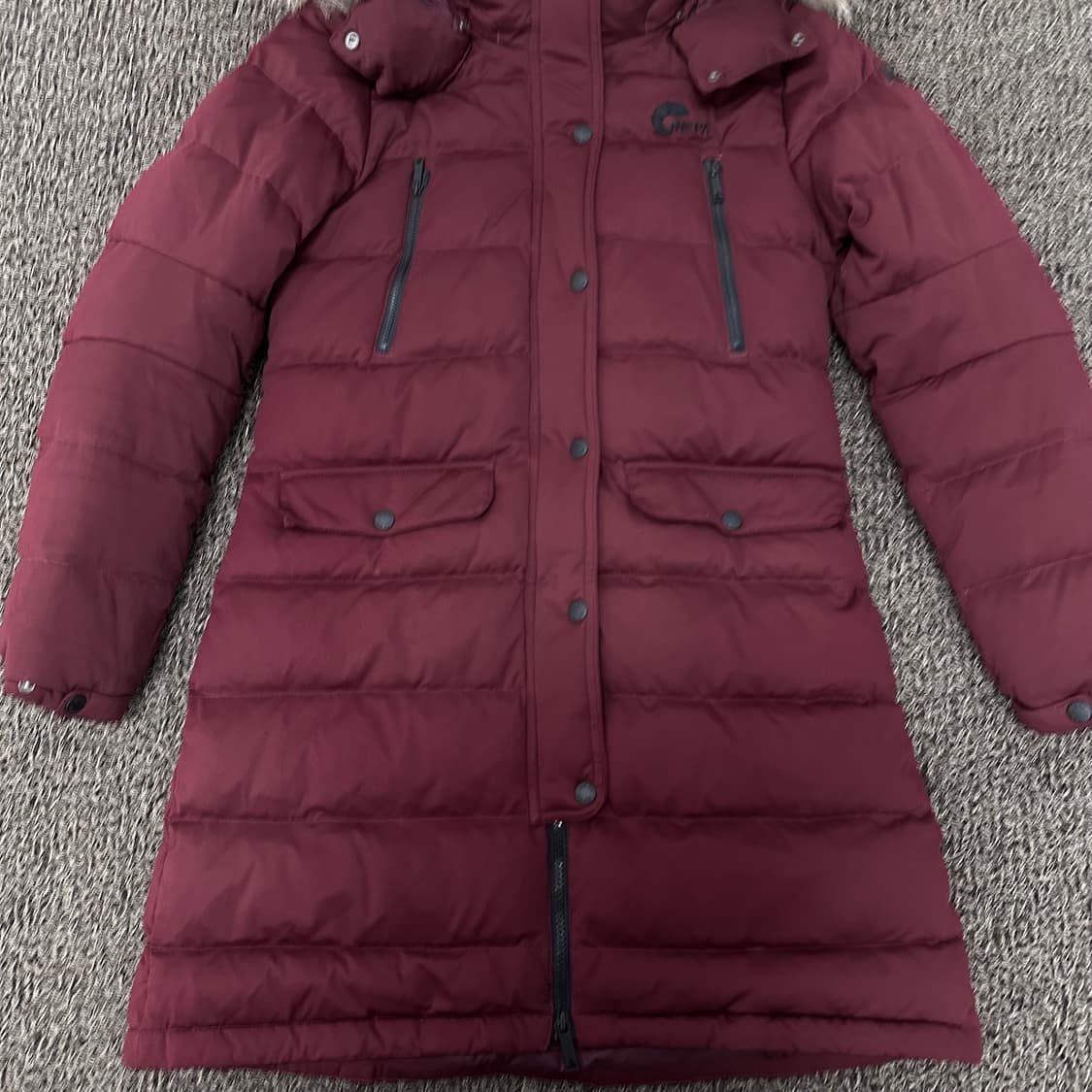 NEPA 네파 여성 구스다운 롱패딩 버건디 95(M) 상품이미지3