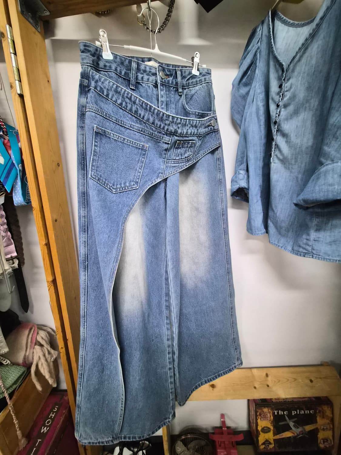 fever jeans 유니크 와이드 롱데님 상품이미지6