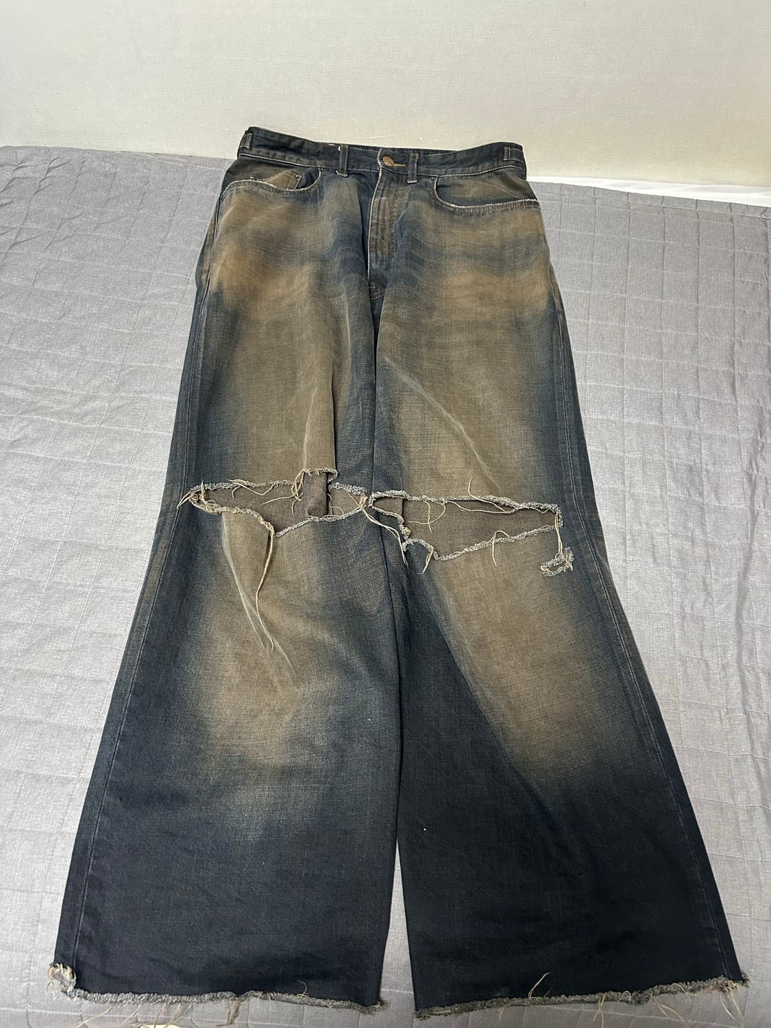 [S] 발렌시아가 스케이터 데님 진 팬츠 다크 블루 상품이미지1