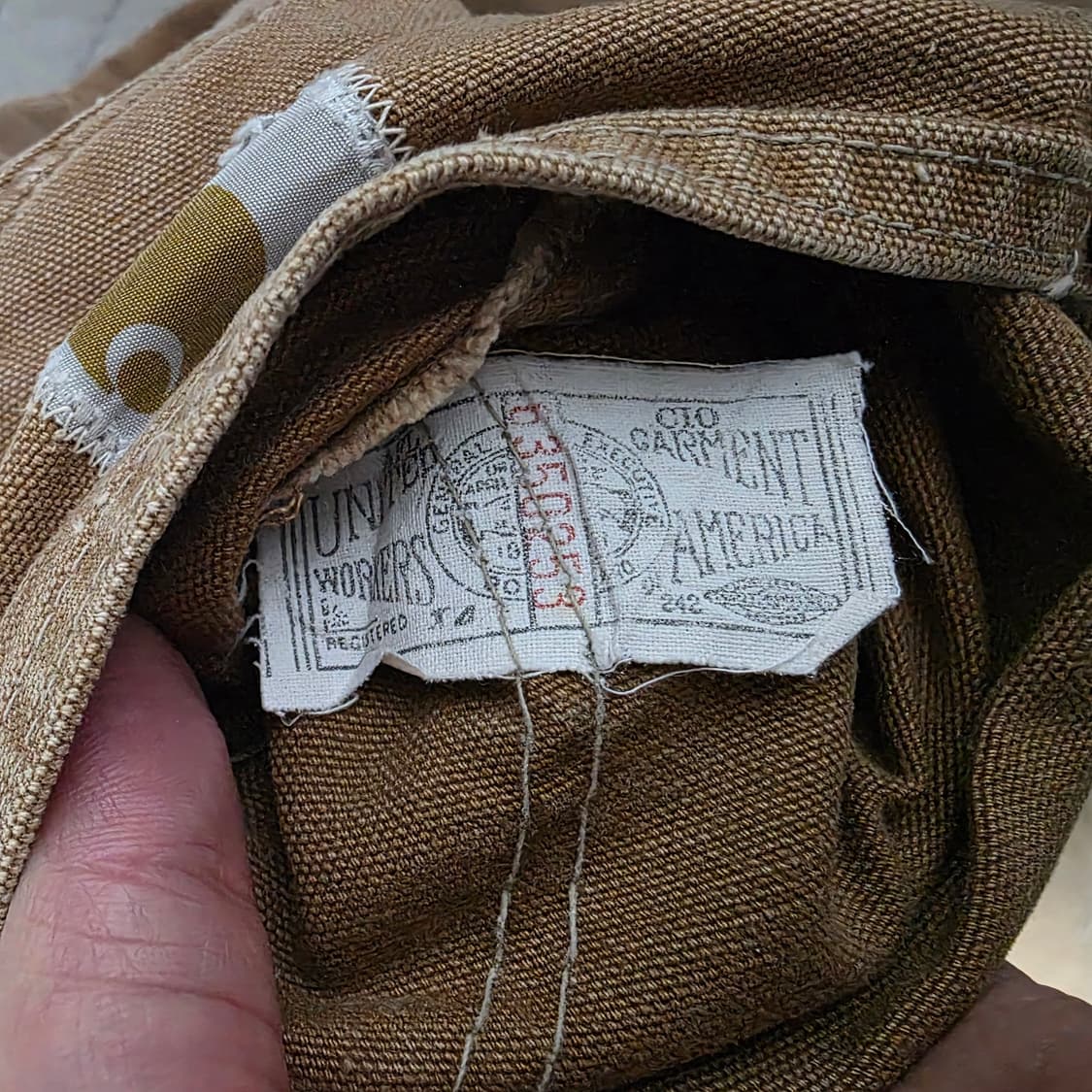 [40] 70s 빈티지 칼하트 구형 더블니 워크팬츠 탄 베이지 상품이미지10