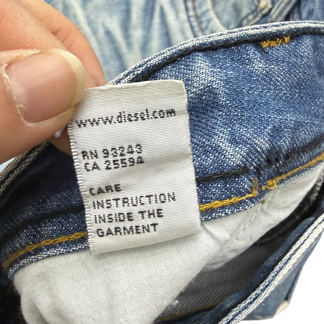 아디다스 x 디젤 데미지 워싱 데님 롱팬츠 상품이미지10