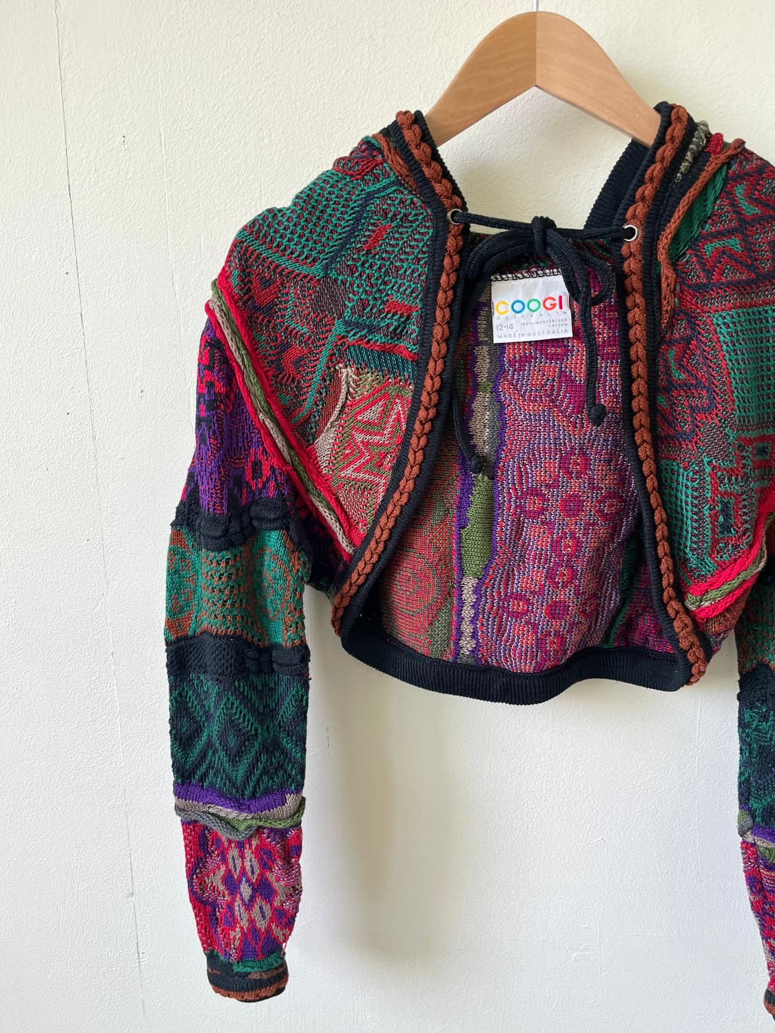 COOGI 케이블 후드 볼레로 상품이미지2