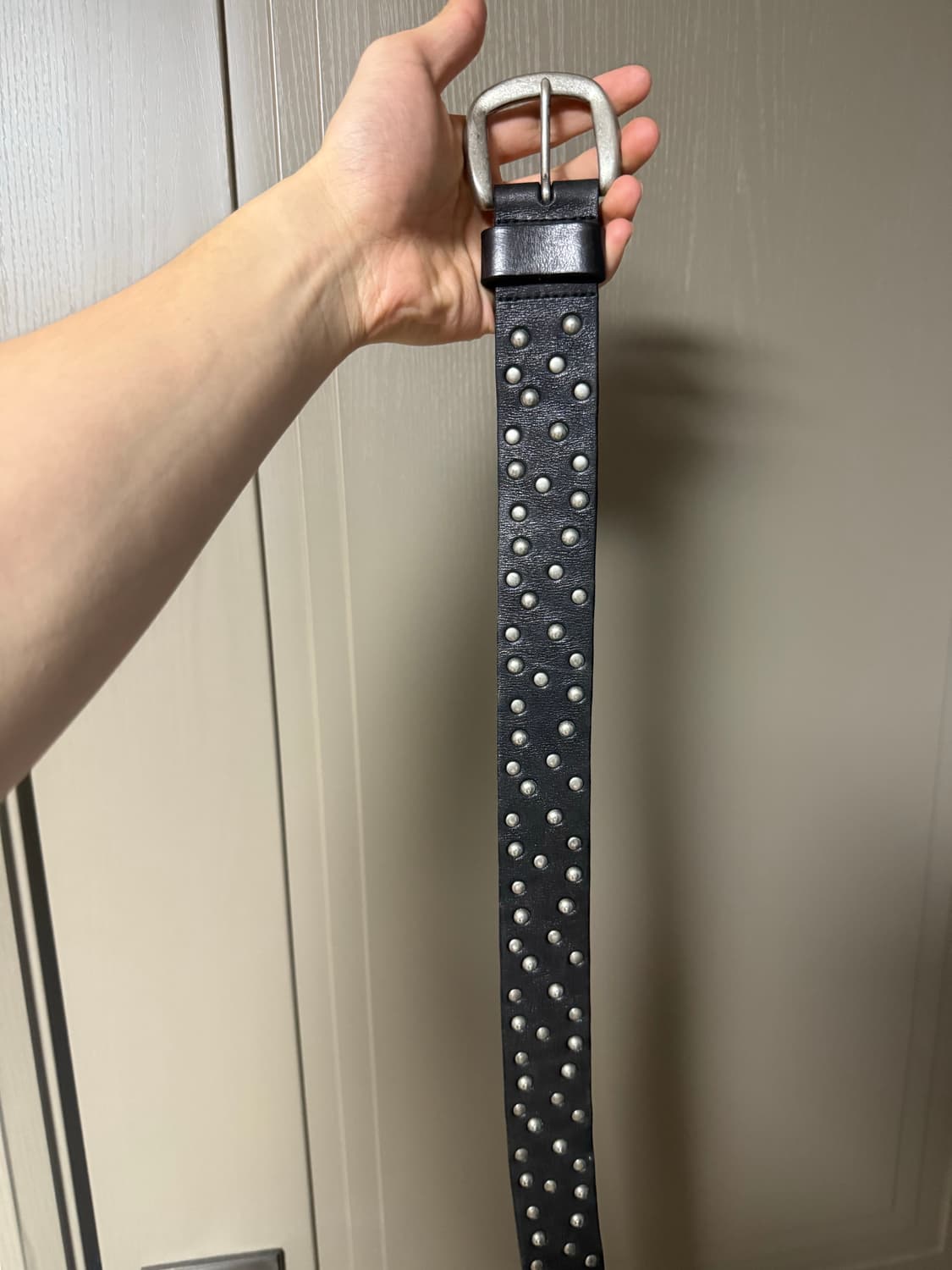 Genuine Leather 스터드 벨트 상품이미지2