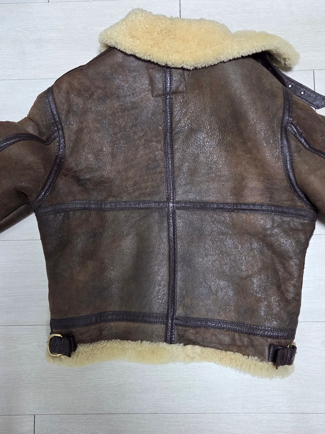 쇼트 b-3 빈티지 무스탕 상품이미지2