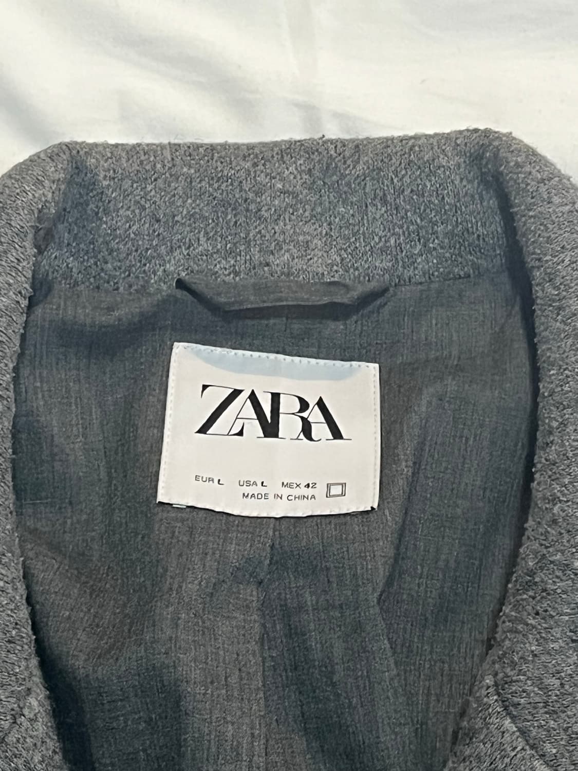 [L] 자라 울 그레이 포켓 자켓 상품이미지2